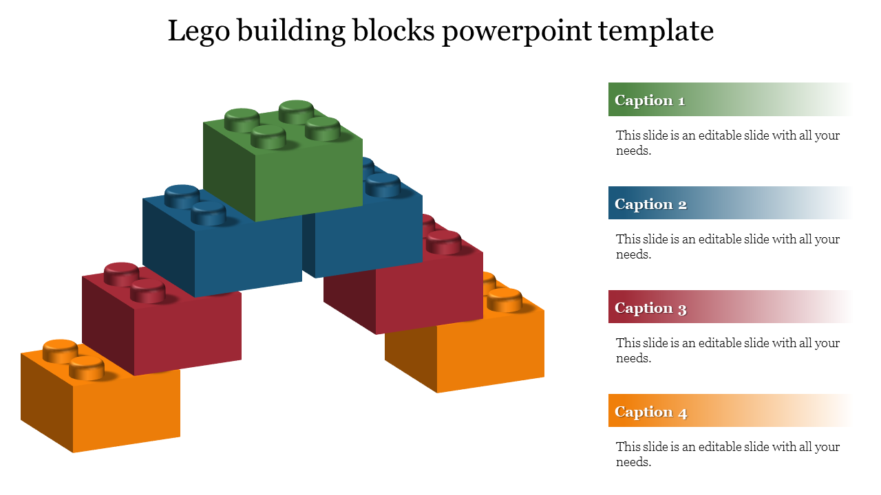Lego Building Blocks PowerPoint Template & Google Slides